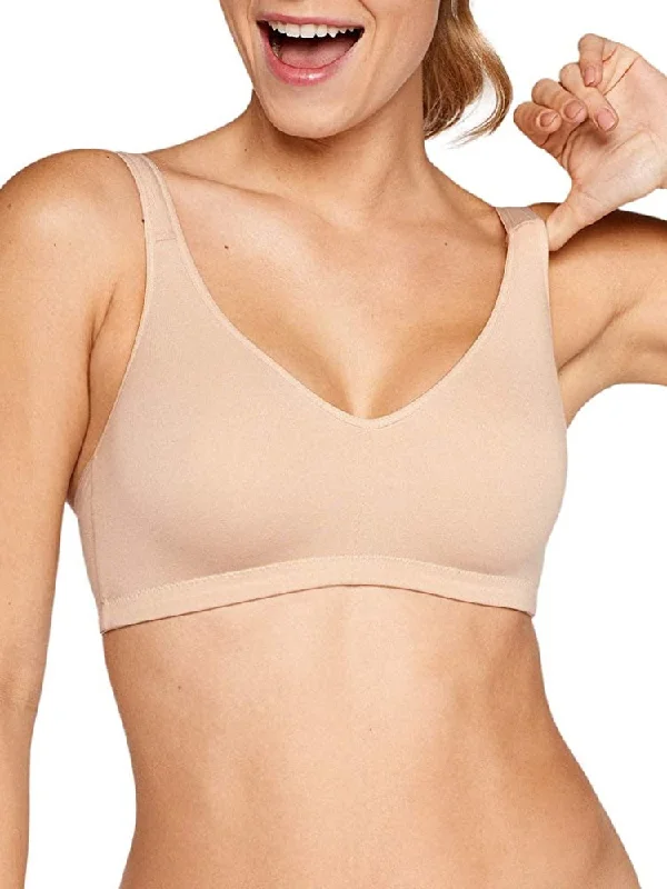 Elasticup Cotton Full Cup Bra - Light Beige