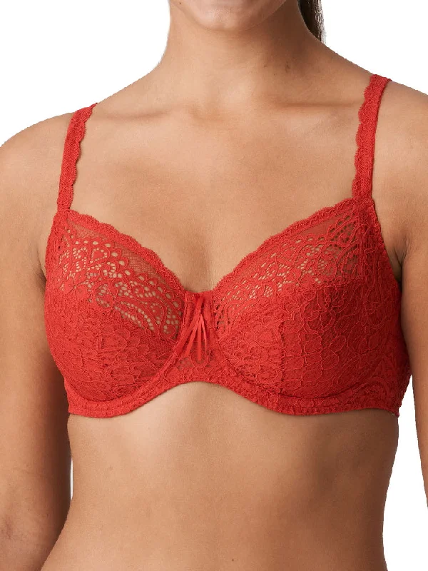 Twist "I Do" Full Cup Wire Bra - Scarlet