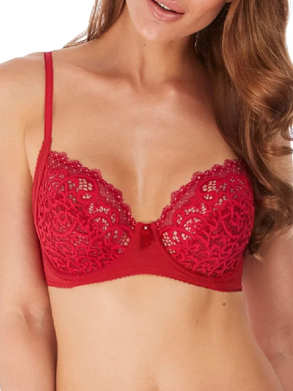 Lace Essentiel Fuller Figure Bra - Chilli