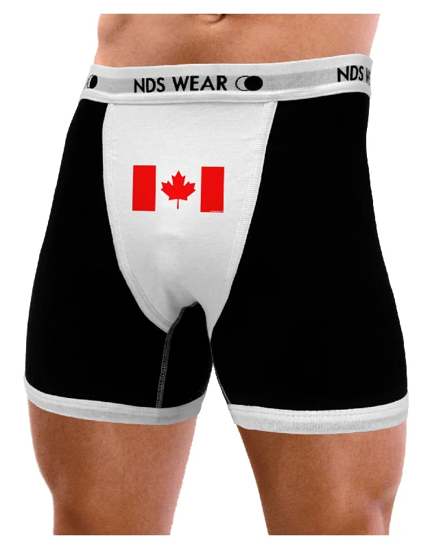 Canadian Flag Maple Leaf Colors Mens Boxer Brief Underwear