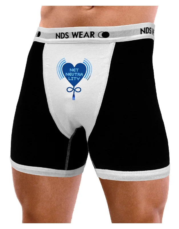 Heart Net Neutrality Mens Boxer Brief Underwear