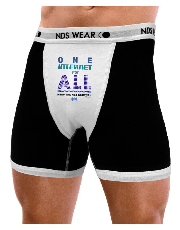 One Internet For All Keep The Net Neutral Mens Boxer Brief Underwear