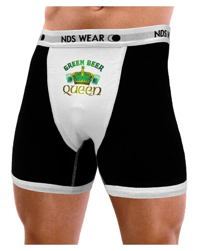 Green Beer Queen Mens Boxer Brief Underwear