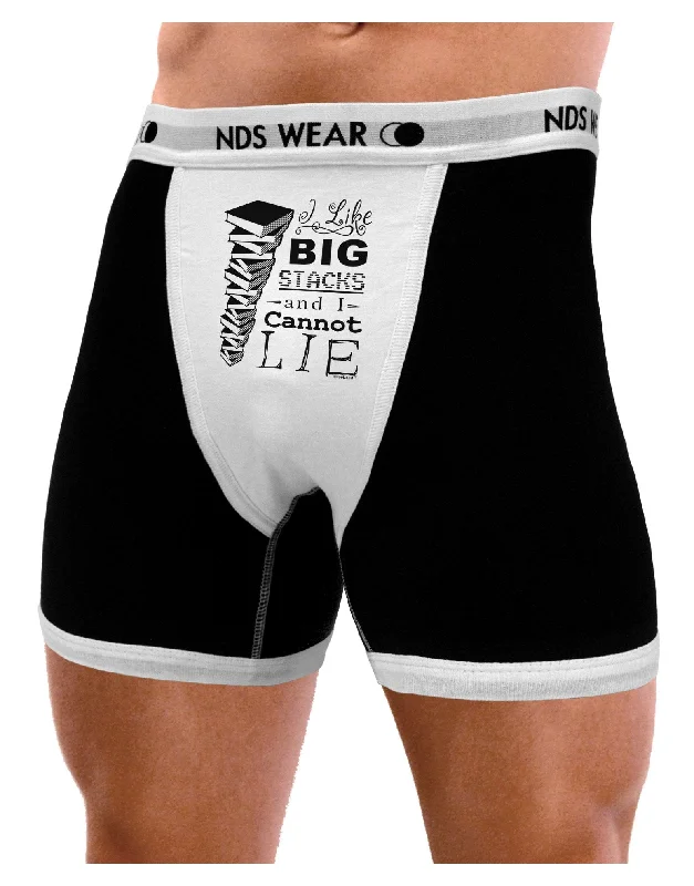 I Like Big Stacks -of books- Mens Boxer Brief Underwear