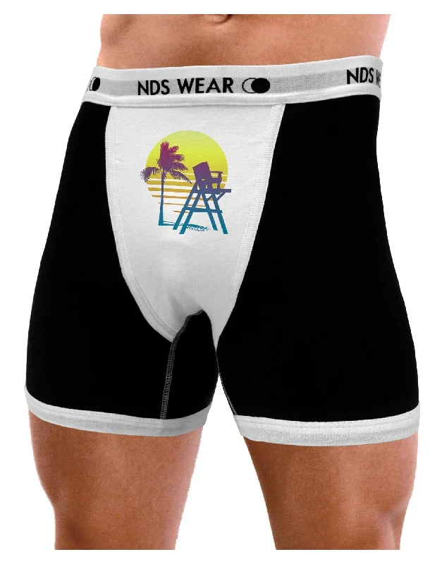 LA Beach Silhouette Letters Mens Boxer Brief Underwear