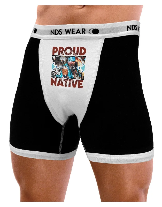 Proud Native American Mens Boxer Brief Underwear