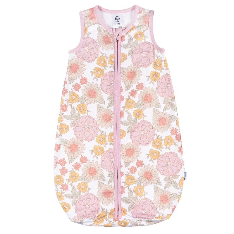 Baby Girls Retro Floral Sleepbag Wearable Blanket