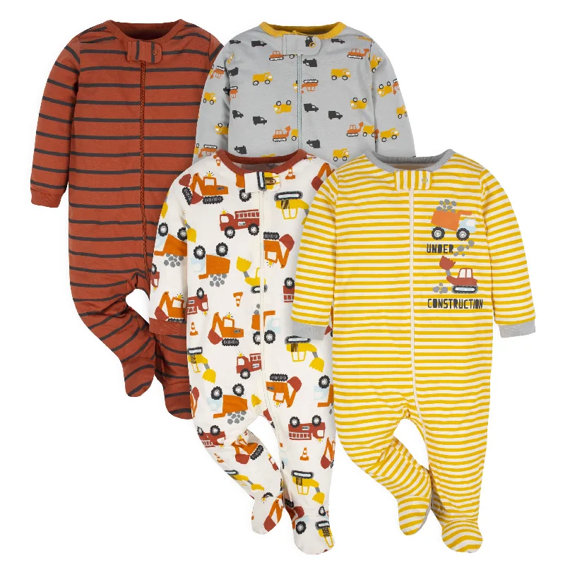 4-Pack Baby Boys Transportation Zone Sleep 'N Plays