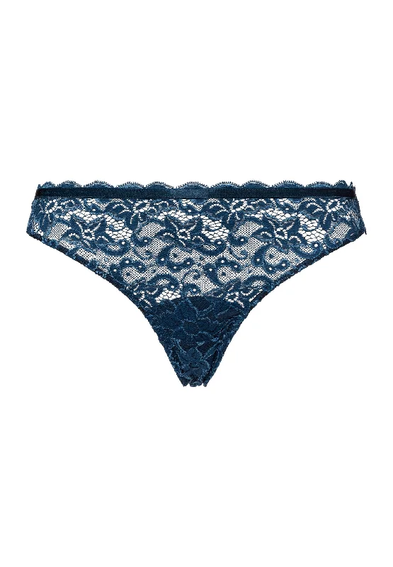 Marlene Lace Brazilian Panty | Mystic Blue 70895-1652