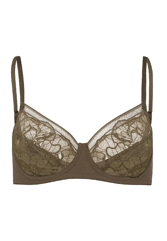 Selma Underwire Bra | Olive 70991-1775