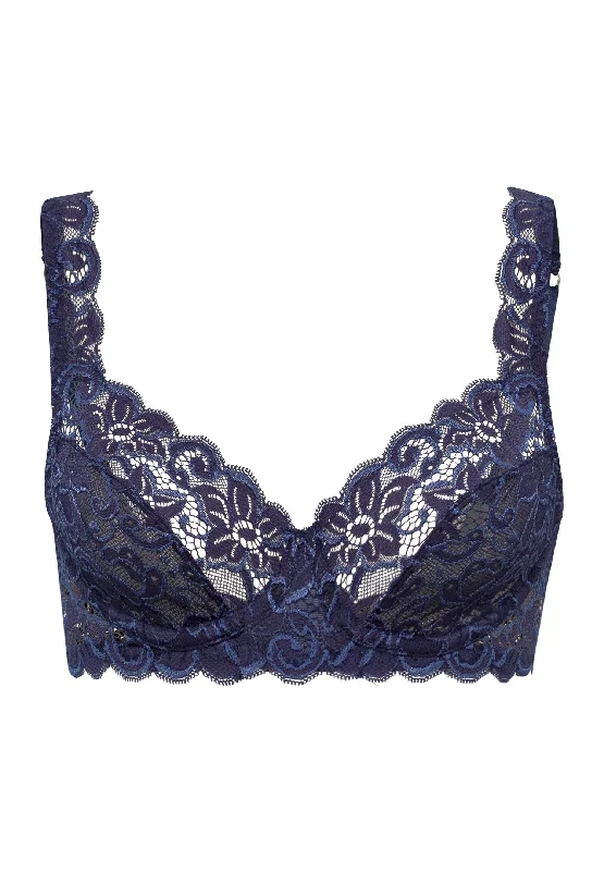 Luxury Moments Lace Underwire Bra | Deep Navy 71467-1610