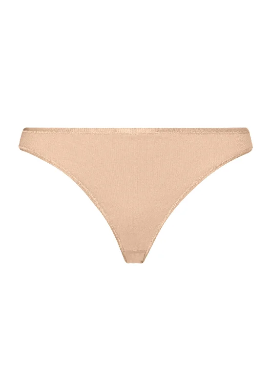 Cotton Seamless Cotton Bikini | Beige 71624-274