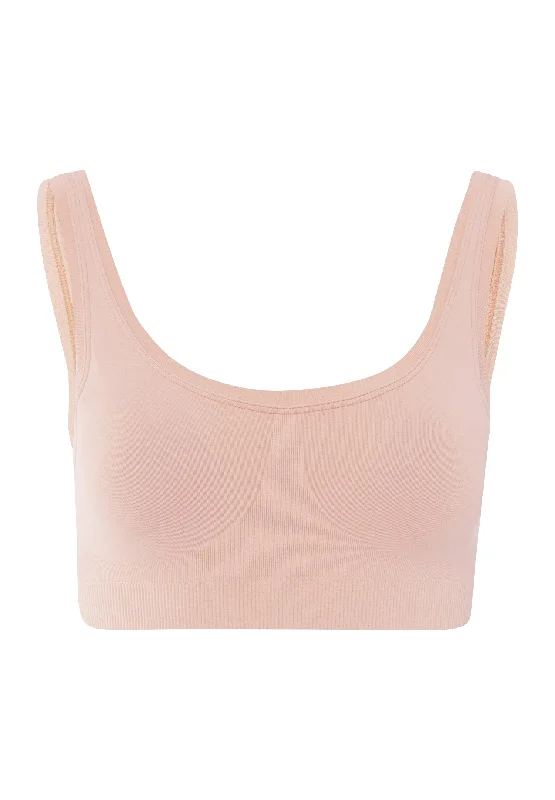 Touch Feeling Crop Top Padded | Peach Whip 71806-2311