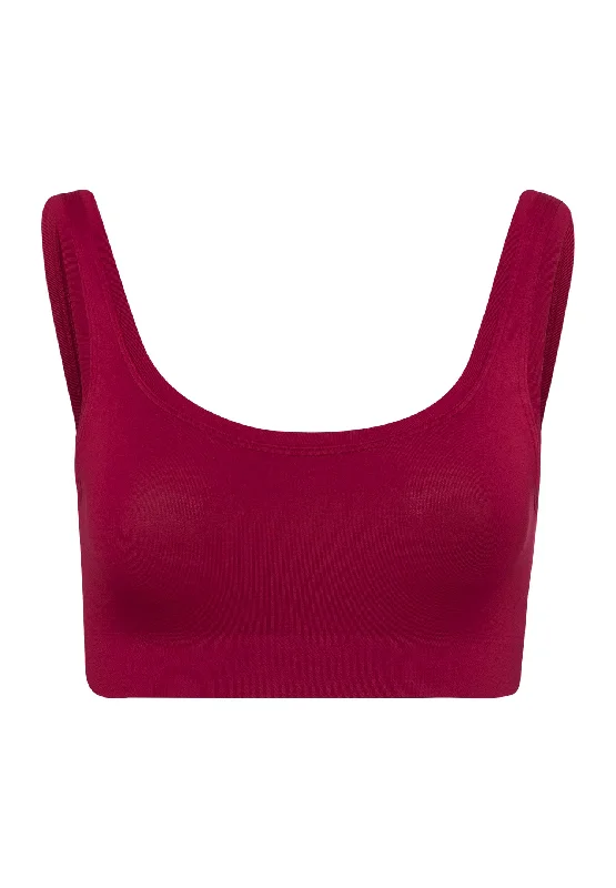 Touch Feeling Crop Top | Intense Garnet 71810-2406