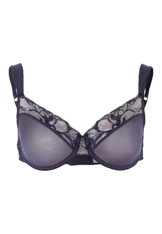 Manolya Underwire Bra | Purple Grey 72418-1468