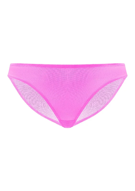 Billie Smooth Barbie Pink Sheer Mesh Bikini Underwear