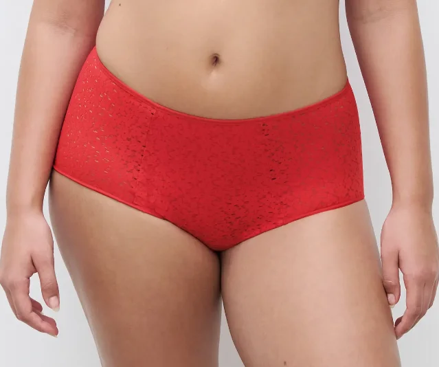 Chantelle Norah Comfort High Waist Brief - Poppy Red