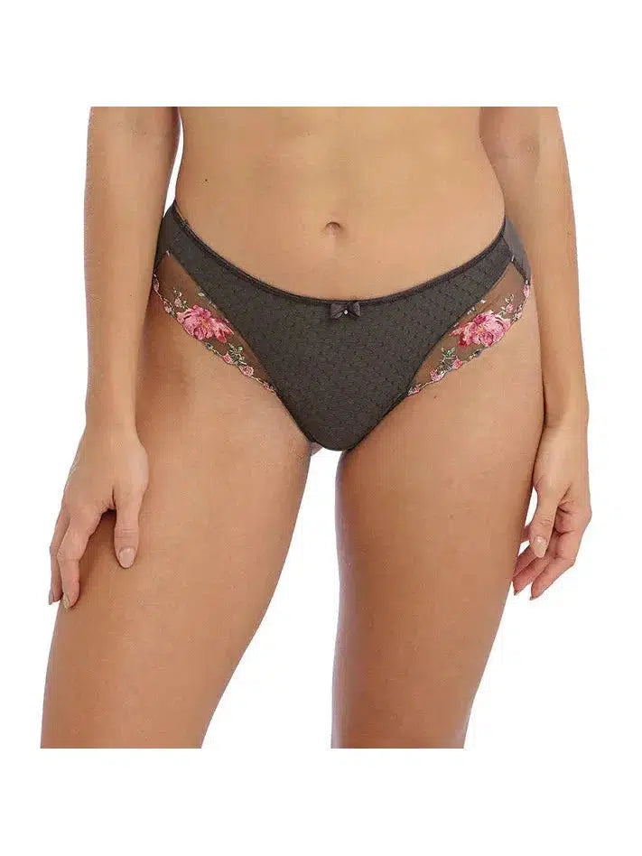 Charcoal Bloom Adrienne Thong