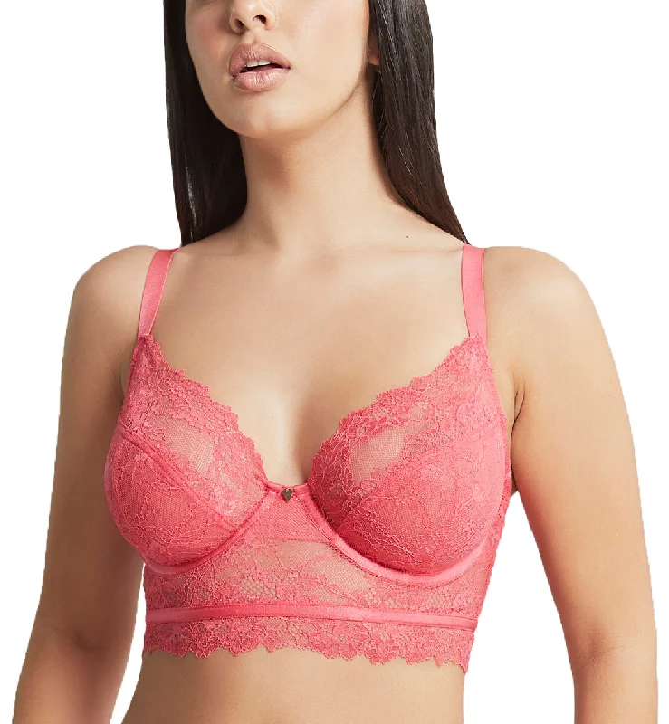 Cleo by Panache Selena Longline Plunge Underwire Bra (10626) - Paradise Pink