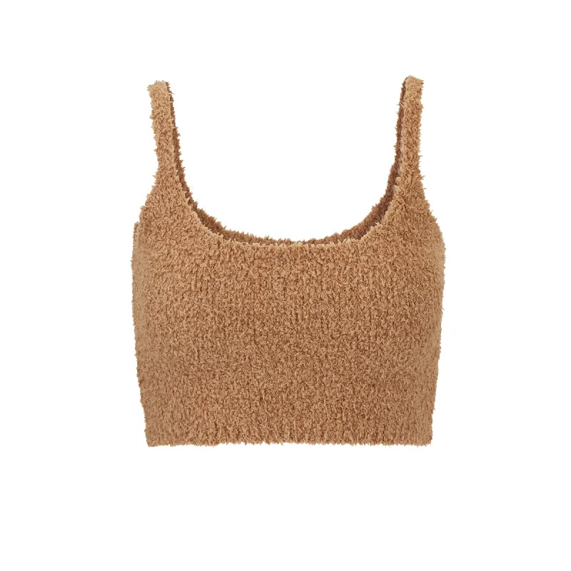 COZY KNIT BRALETTE | CAMEL