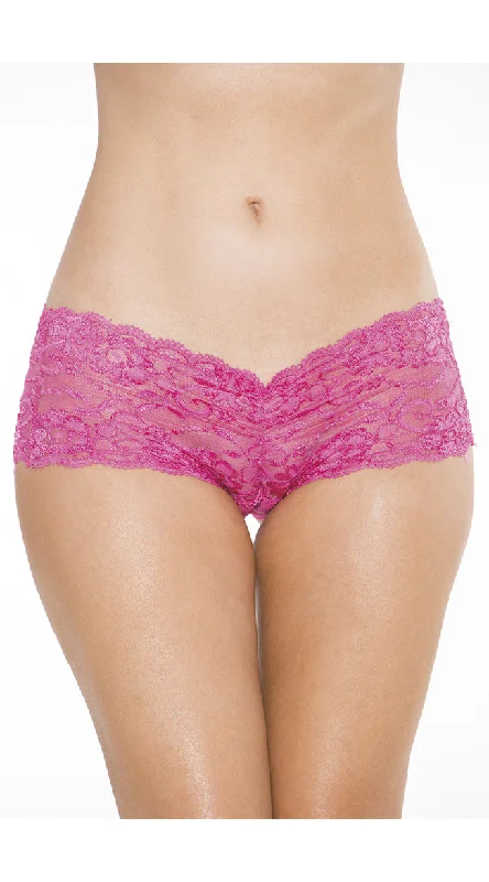 Crotchless Low Rise Lace Boyshort