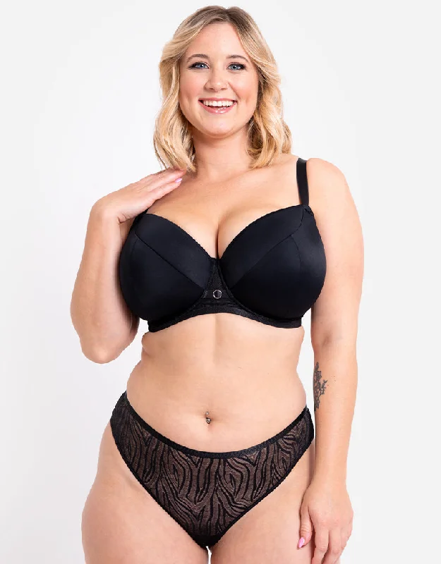 Curvy Kate Daze Padded T-Shirt Balcony Bra Black