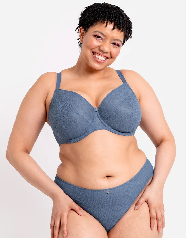 Curvy Kate Happy Boobs Balcony Bra Denim Blue