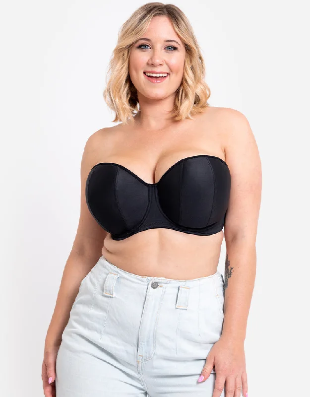 Curvy Kate Luxe Strapless Multiway Bra Jet Black