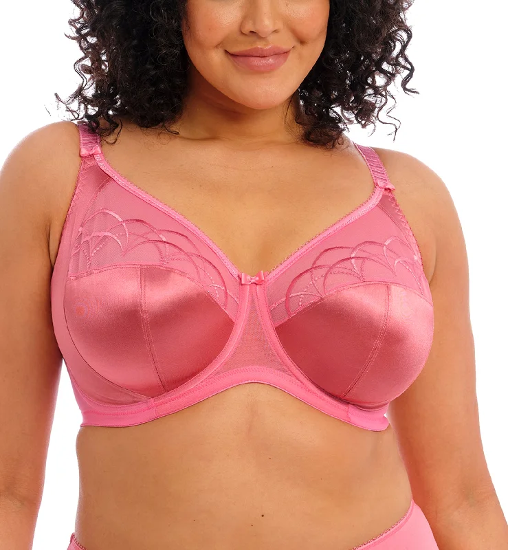 Elomi Cate Embroidered Full Cup Banded Underwire Bra (4030) - Desert Rose