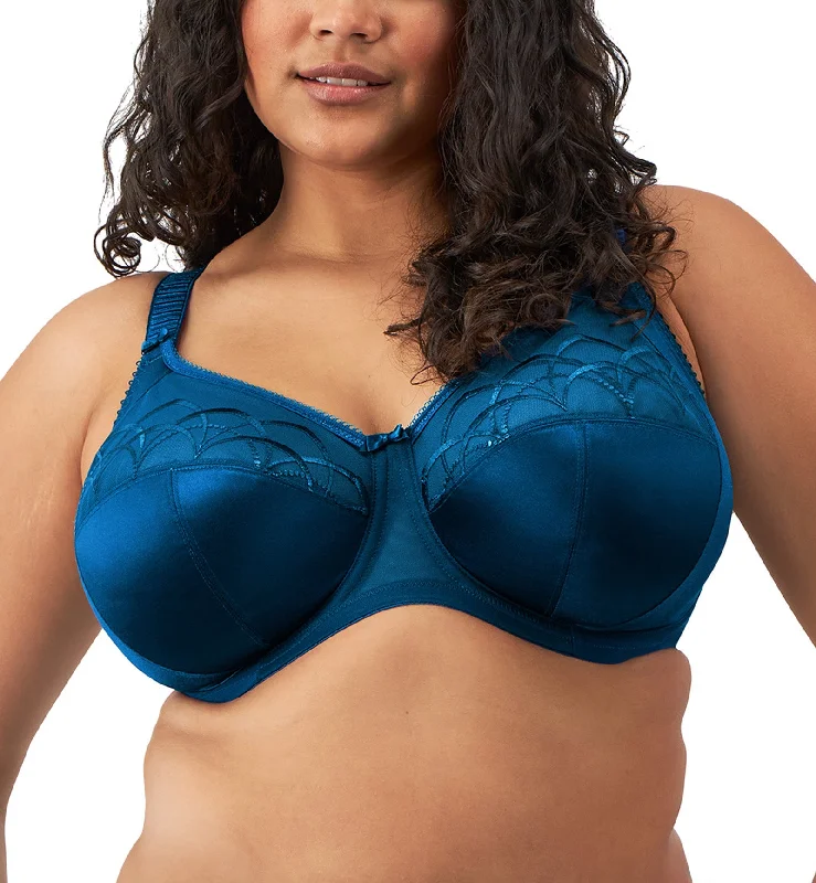 Elomi Cate Embroidered Full Cup Banded Underwire Bra (4030) - Poseidon