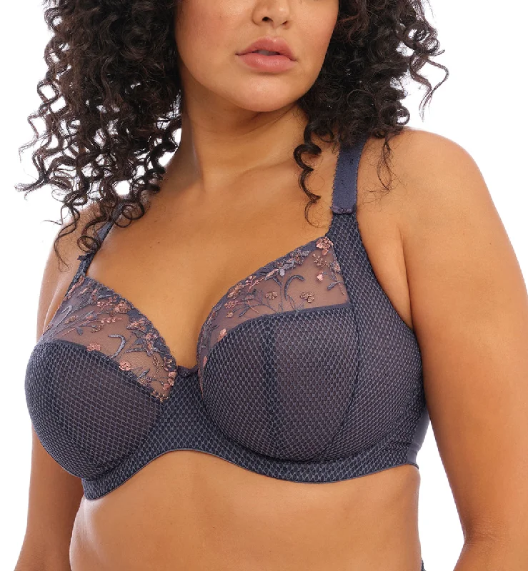 Elomi Charley Banded Plunge Underwire Bra (4380) - Storm