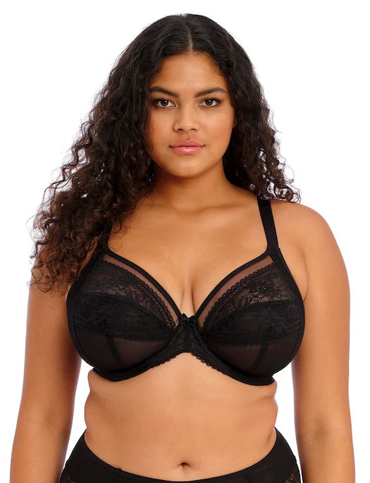 Elomi Kendra Underwire Plunge Bra, BLACK