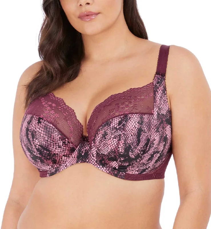 Elomi Lucie Banded Stretch Lace Plunge Underwire Bra (4490) - Mambo