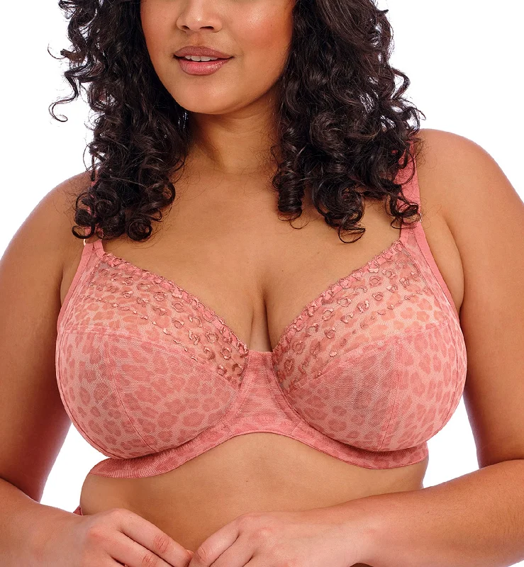 Elomi Matilda Banded Plunge Underwire Bra (8900) - Rose Leo