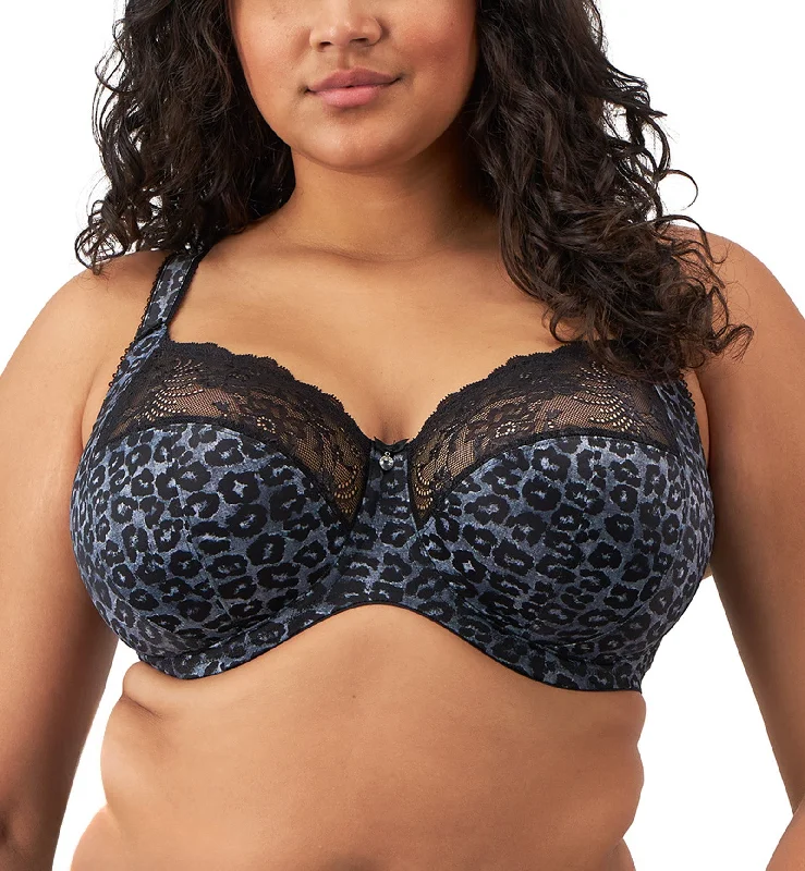 Elomi Morgan Stretch Lace Banded Underwire Bra (4110) - Snow Leopard