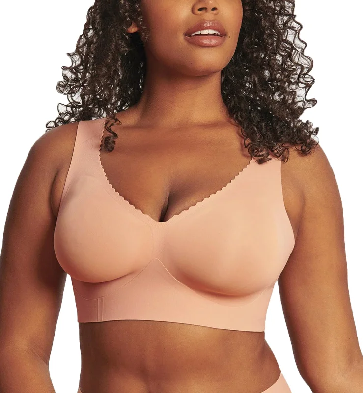 Evelyn & Bobbie EVELYN Deep V-Neck Bralette (1834) - Himalayan Salt