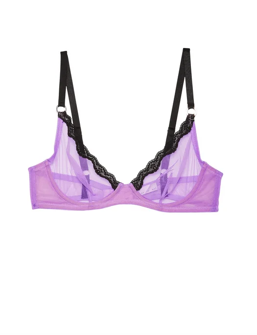 Fleur du Mal Sheer Tulle Demi Bra