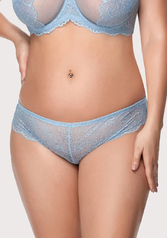 HSIA Blossom Storm Blue Lace Bikini Underwear