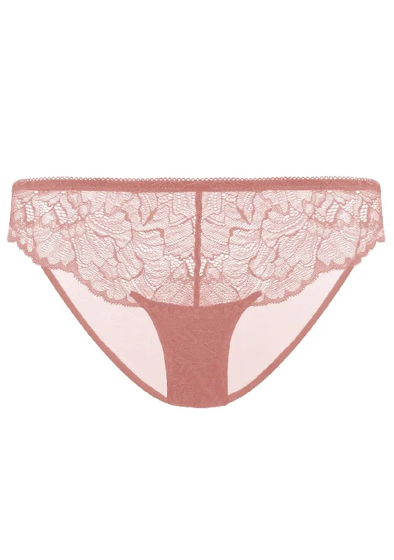 HSIA Blossom Light Coral Lace Bikini Underwear