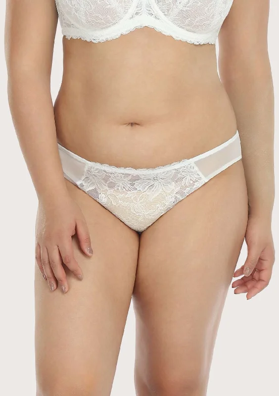 HSIA Breathable Sexy Lace White Bikini Underwear