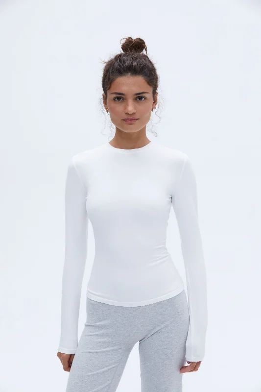 Long Sleeve Top - White