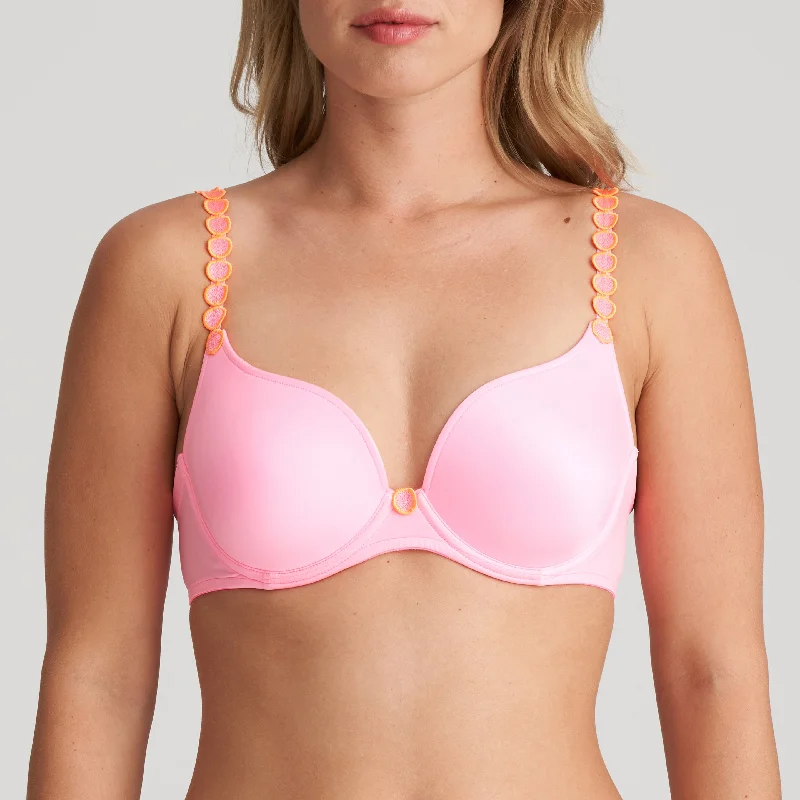 Marie Jo L'Aventure Tom Padded Heart Shape T-Shirt Bra, HAPPY PINK