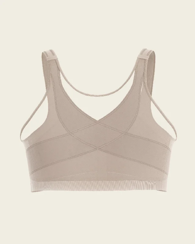 Unlined Wireless Posture Corrector Bra