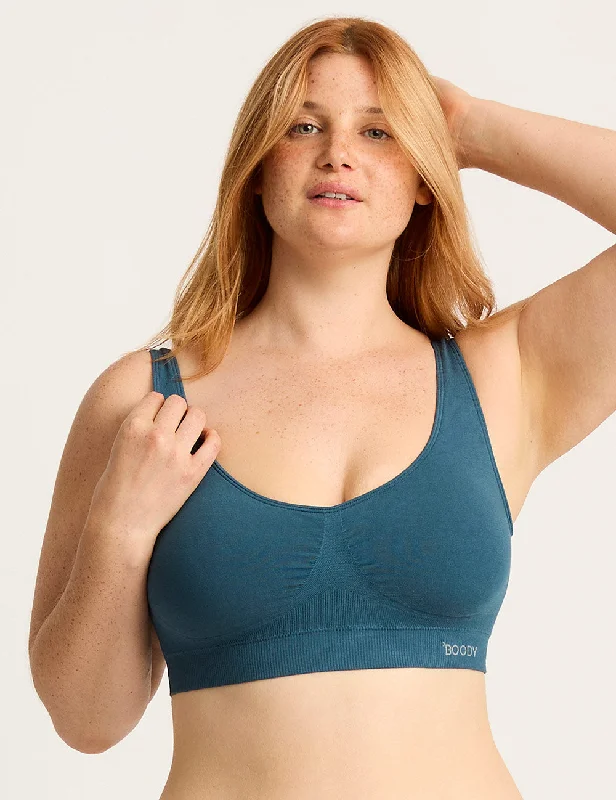 Padded Shaper Crop Bra - Teal