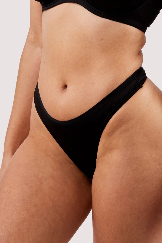 Second Skin Black Recycled Thong