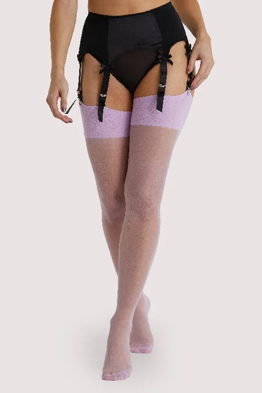 Lilac Seamed Stocking