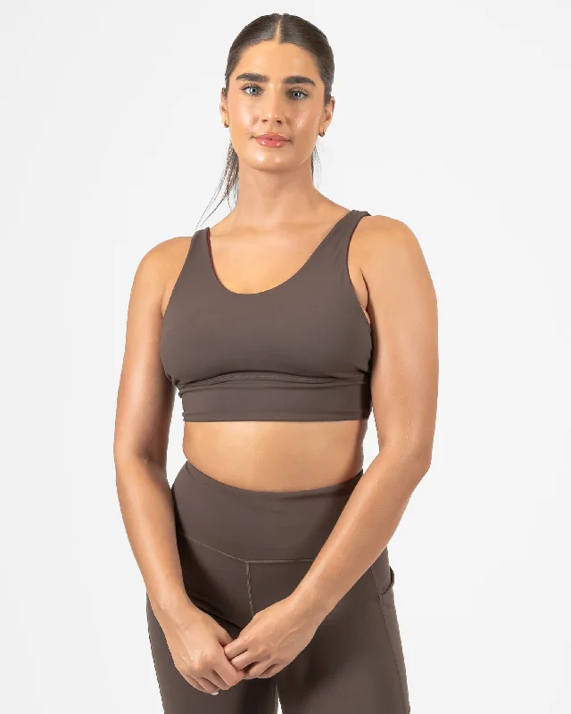 4-in-1 Salutation Sports Bra - Mulberry/Espresso (Final Sale)