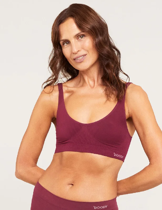 Shaper Crop Bra - Plum