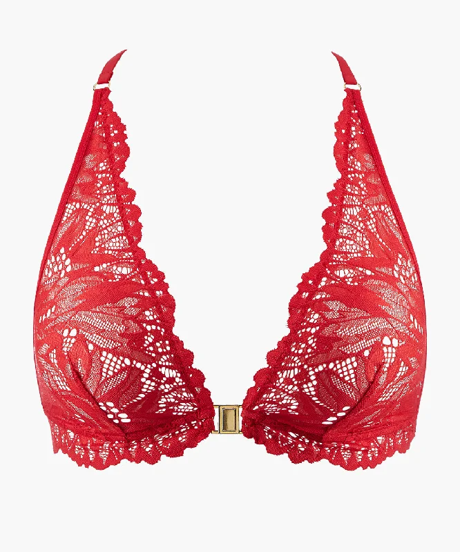 Flowermania Soutien-gorge Triangle bralette Rouge floral