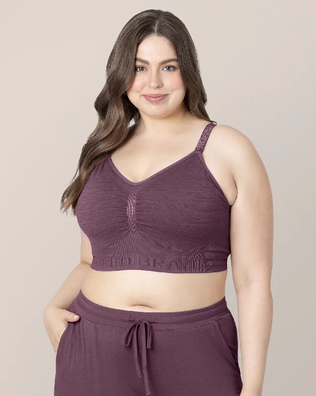 Sublime® Hands-Free Pumping & Nursing Bra | Burgundy Plum